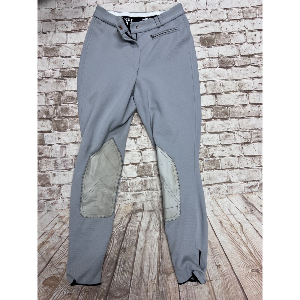 Pikeur Womens Horseback Riding Breeches Gray Pants Size‎ Small